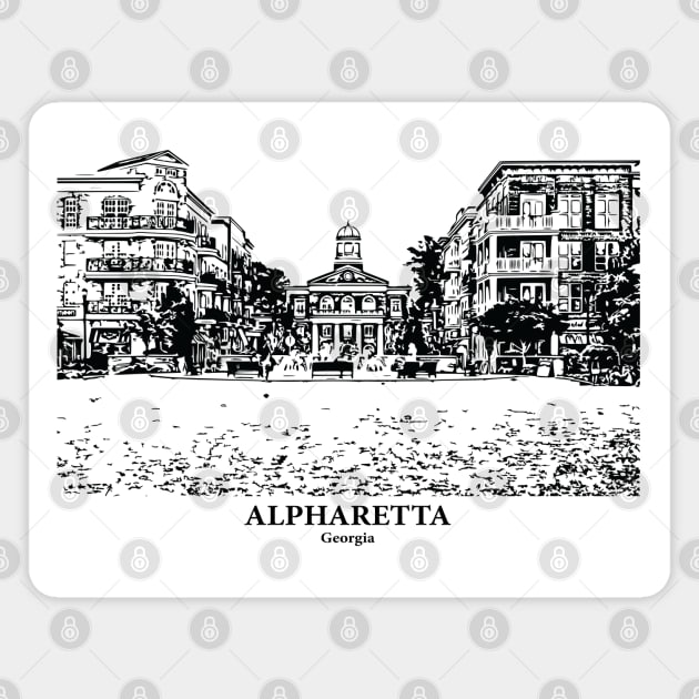 Alpharetta - Georgia Magnet by Lakeric